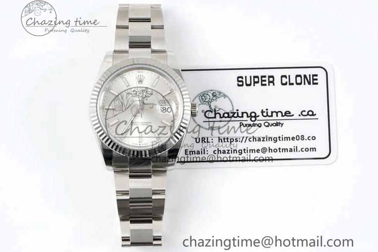 MiroTime 0113 DateJust 41 126334 Clean 1:1 Best Edition 904L Steel Silver Stick Dial on Oyster Bracelet VR Modern 2434